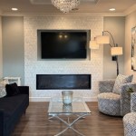 photo of a clean modern waiting room at a dental office